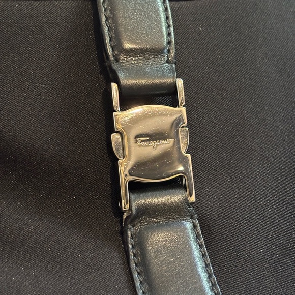 Salvatore Ferragamo Black Shoulder Bag with Buckle - Picture 5 of 15